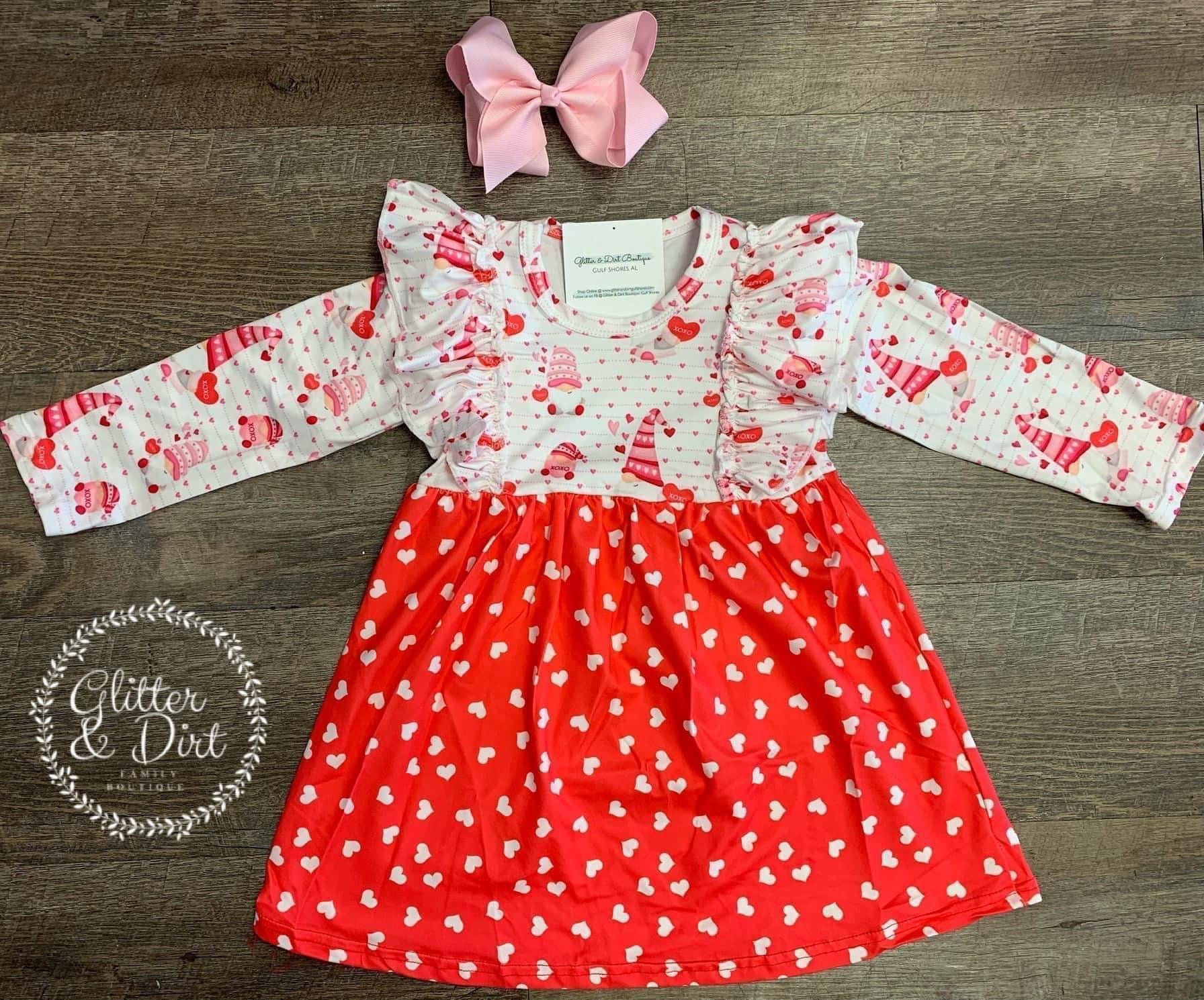 Valentine’s Day Gnome Dress