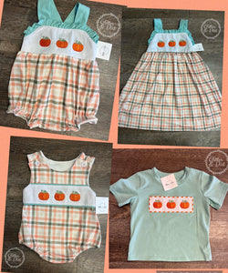 Embroidered Plaid Pumpkin Collection