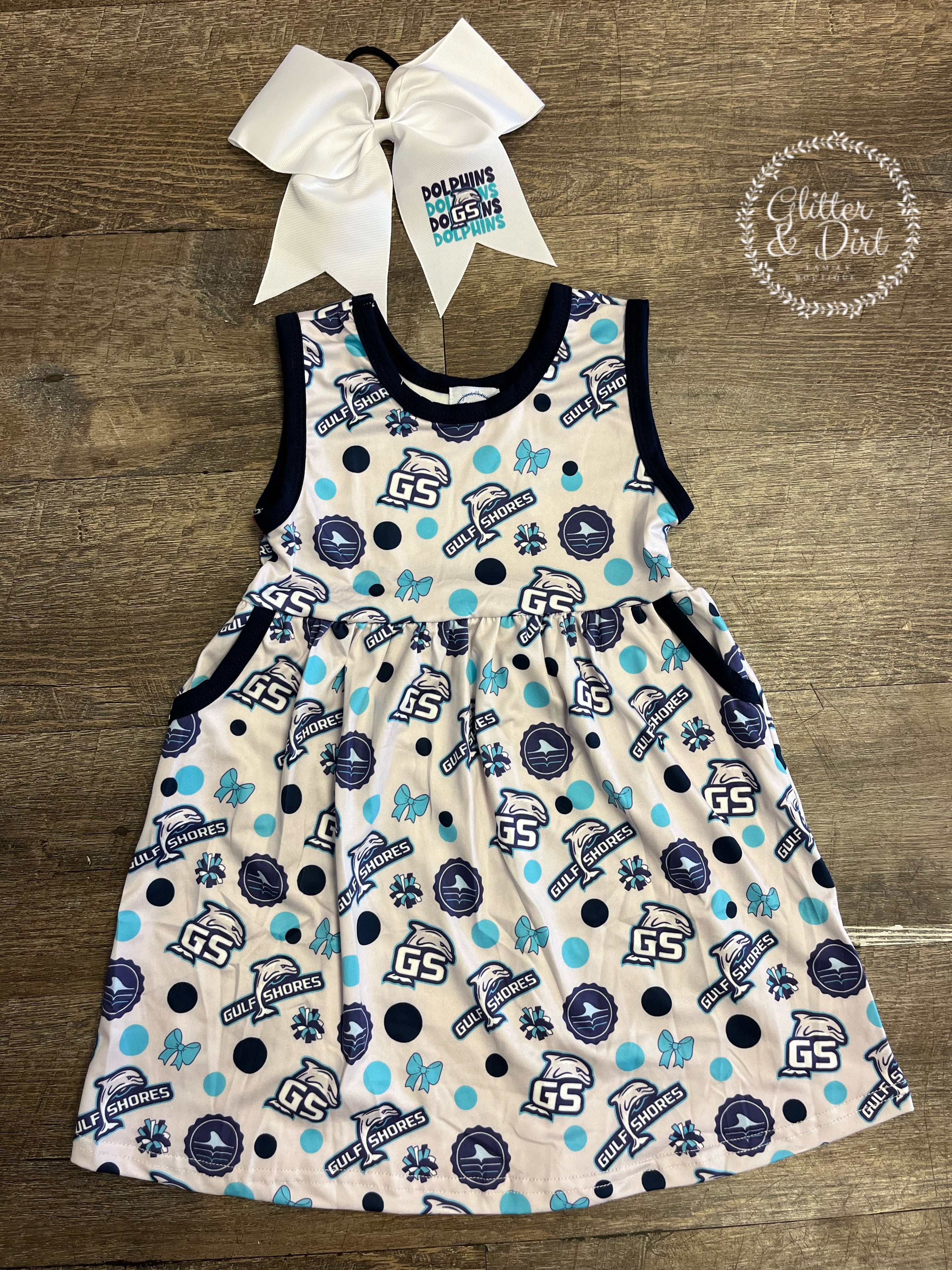 Grey Dolphin Pride Pocket Dress