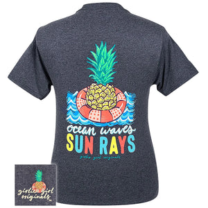 Ocean Waves Sun Rays Tee