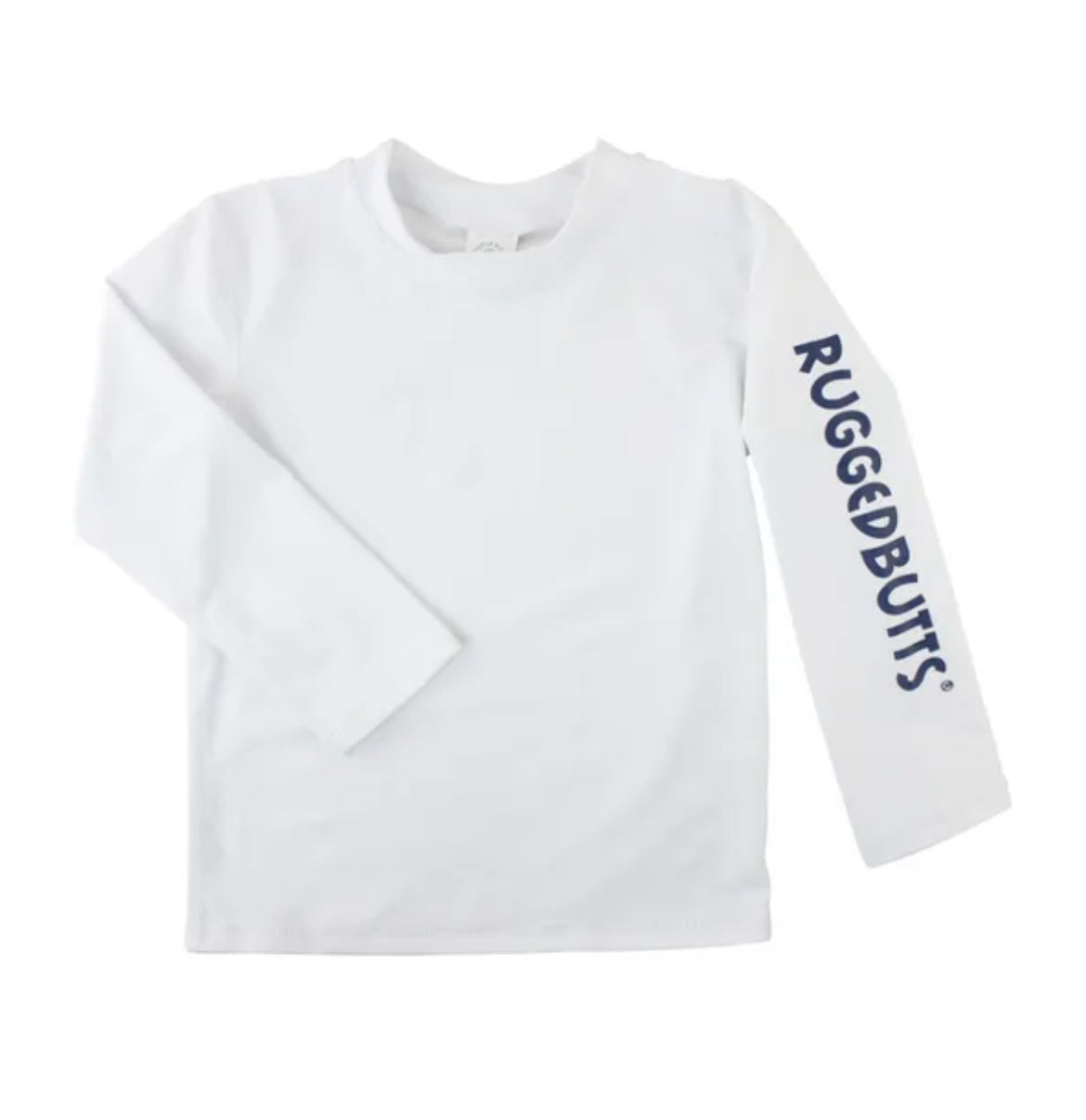 RuggedButts White Long Sleeve Rash Guard