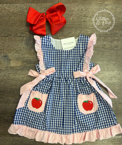 Appliquéd Apple Dress